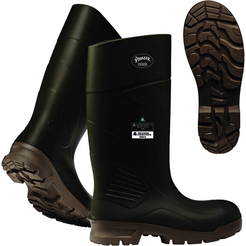 B405FUL.GR Bottes &agrave; plaque d'acier Pioneer, Polyur&eacute;thane, Embout Acier, Pointure 4, Semelle R&eacute;sistant aux perforations Pronet Distribution