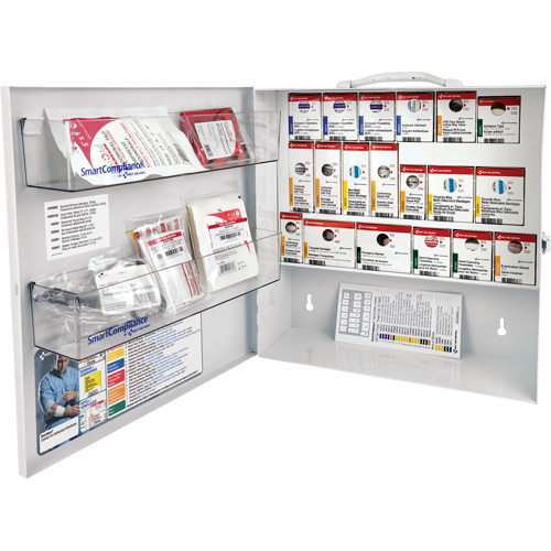 Armoire pour premiers soins SmartCompliance, R&eacute;pond &agrave; la norme CSA Z1220-17 type 2 environnements &agrave; faible risque, Petit (2-25 travailleurs) Pronet Distribution