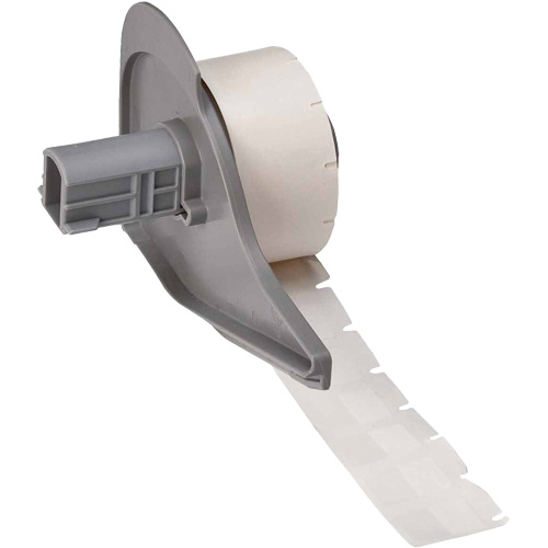 Self-Laminating Wrap-Around Wire & Cable Labels, Vinyl, 0.5" L x 0.75" H, White Pronet Distribution