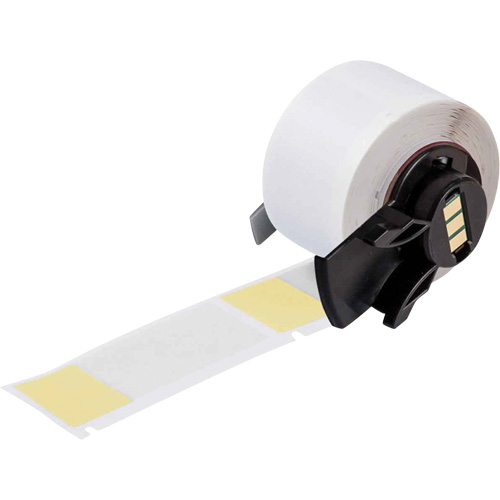 &eacute;tiquettes enveloppantes auto-adh&eacute;sives pour fils et c&acirc;bles, Vinyle, 1" lo x 2,5" h, Blanc Pronet Distribution