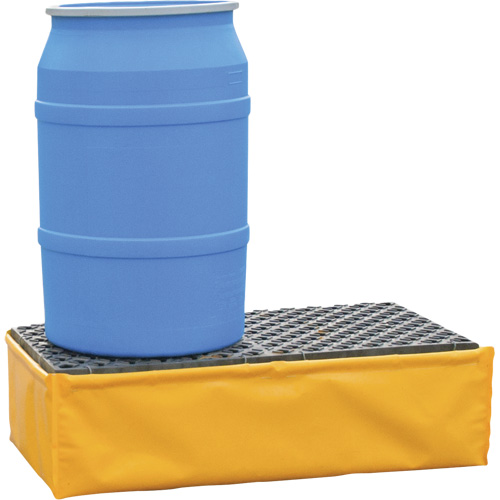 2-Drum Flexible Ultra-Spill Pallet&reg;, 66 US gal. Spill Capacity, 48" x 24" x 14" Pronet Distribution