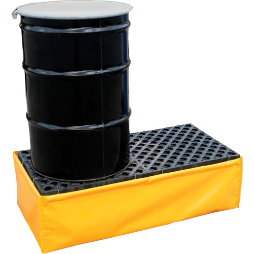 2-Drum Flexible Ultra-Spill Pallet&reg;, 66 US gal. Spill Capacity, 48" x 24" x 14" Pronet Distribution