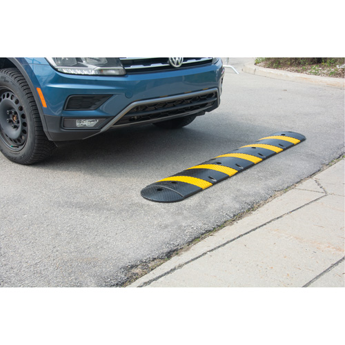 Speed Bump Kit, Rubber, 4' L x 11" W x 2" H Pronet Distribution