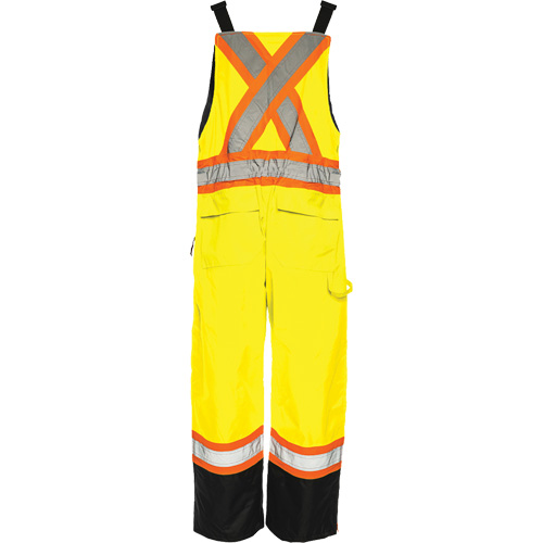 Salopette de s&eacute;curit&eacute; dhiver TO1, Polyester, Petit, Noir/Jaune lime haute visibilit&eacute; Pronet Distribution