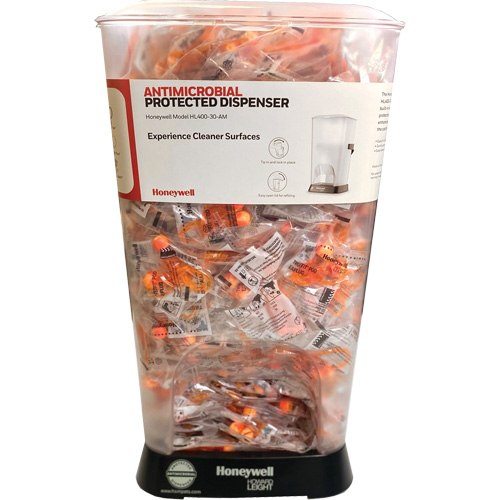 Distributeur de bouchons doreille filaires HL400 AM avec boîte de bouchons doreille TF-30 Pronet Distribution