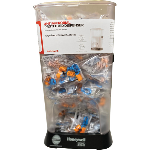 Distributeur de bouchons doreille filaires HL400 AM avec boîte de bouchons doreille FF-30 Pronet Distribution