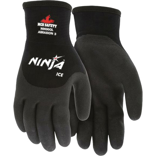 Ninja&reg; Ice Insulated Winter Gloves, Medium, HPT Coating, 15 Gauge, Nylon Shell Pronet Distribution