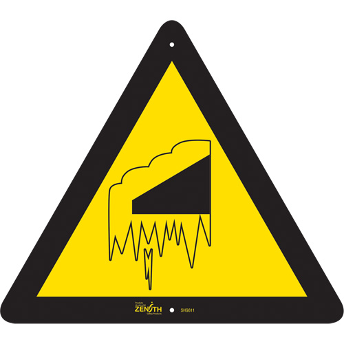 Falling Snow/Ice CSA Standard Safety Sign, 12" x 12", Aluminum, Pictogram Pronet Distribution