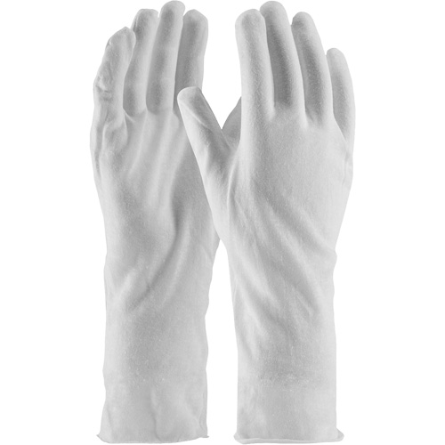 Gants d'inspection de qualit&eacute; sup&eacute;rieure CleanTeam, Coton, Poignet Non ourl&eacute;, Taille unique Pronet Distribution