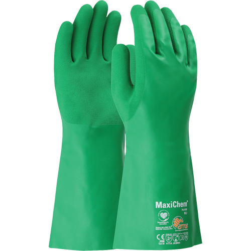 Gants r&eacute;sistants aux produits chimiques ATG MaxiChem, Taille Petit, 14" lo, Nitrile Pronet Distribution