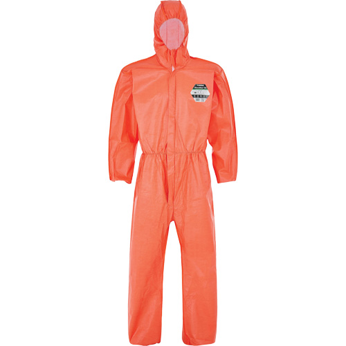 Combinaison MicroMax NS avec capuchon, poignets, taille et chevilles &eacute;lastiques, Petit, Orange, Microporeux Pronet Distribution