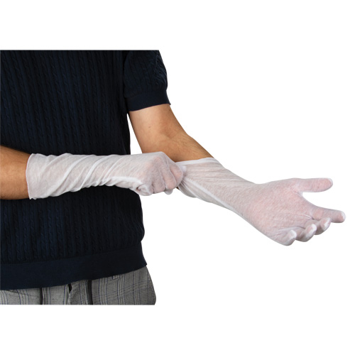 Gants d'inspection l&eacute;gers, Poly/coton, Poignet &agrave; ourlet, Hommes Pronet Distribution