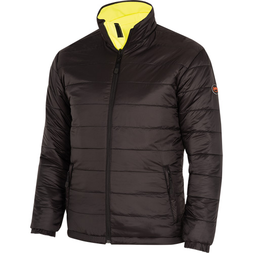 5771 Manteau de s&eacute;curit&eacute; imperm&eacute;able r&eacute;versible, Polyester/Polyur&eacute;thane, Jaune lime haute visibilit&eacute;, Petit Pronet Distribution