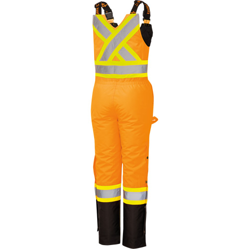5040BBW Combinaison de s&eacute;curit&eacute; imperm&eacute;able haute visibilit&eacute; pour femmes, Polyester, T-petit, Noir/Orange haute visibilit&eacute; Pronet Distribution