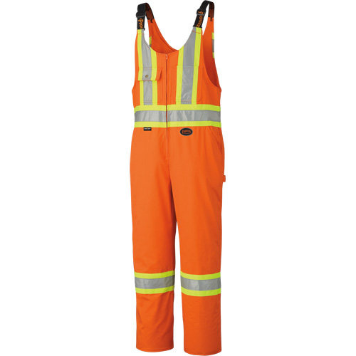 6617ZT High-Visibility Safety Overalls with Leg Zippers, Poly-Cotton, 40 (Tall), High Visibility Orange Pronet Distribution