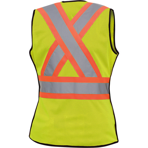 489 Veste de s&eacute;curit&eacute; d&eacute;tachable haute visibilit&eacute;, Jaune lime haute visibilit&eacute;, T-petit, Polyester Pronet Distribution