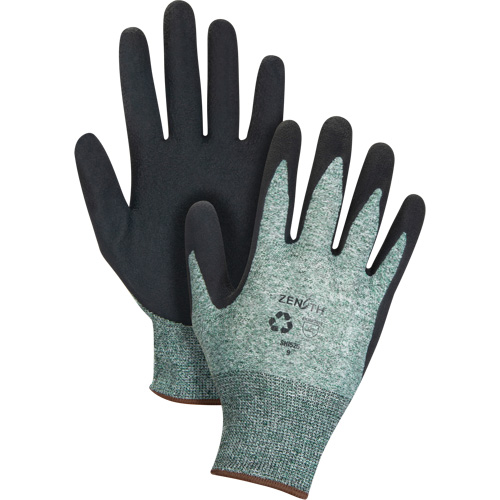 Gants &eacute;cologiques enduits &agrave; prise cr&ecirc;p&eacute;e, 9, R&ecirc;vetement Mousse de latex, Calibre 15, Enveloppe en Nylon/rPET Pronet Distribution