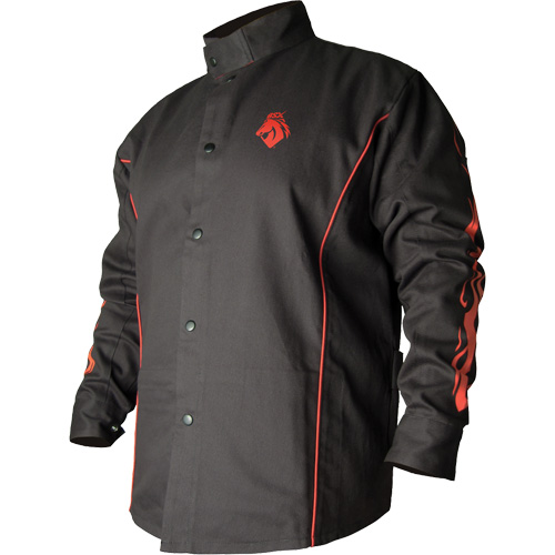 Veste de soudage BSX ignifuge profil&eacute;, Coton, Petit, Noir Pronet Distribution