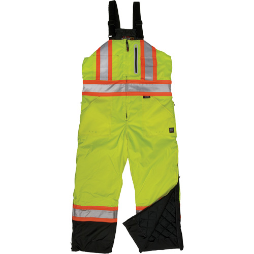 Salopette de s&eacute;curit&eacute; isolante en tissu ind&eacute;chirable, Polyester, T-petit, Jaune lime haute visibilit&eacute; Pronet Distribution