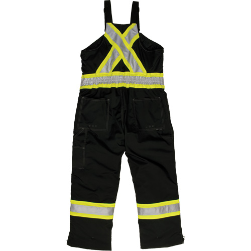 Ripstop Insulated Safety Bib Overall, Polyester, X-Small, Black Pronet Distribution