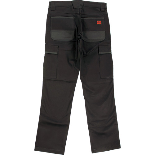 WP100 Work Pants, Cotton/Spandex, Black, Size 4, 30 Inseam Pronet Distribution