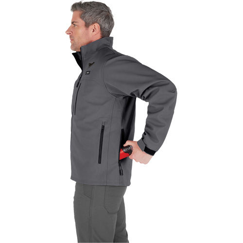 M12 Heated Toughshell Jacket (Jacket Only), Men's, Large, Grey Pronet Distribution