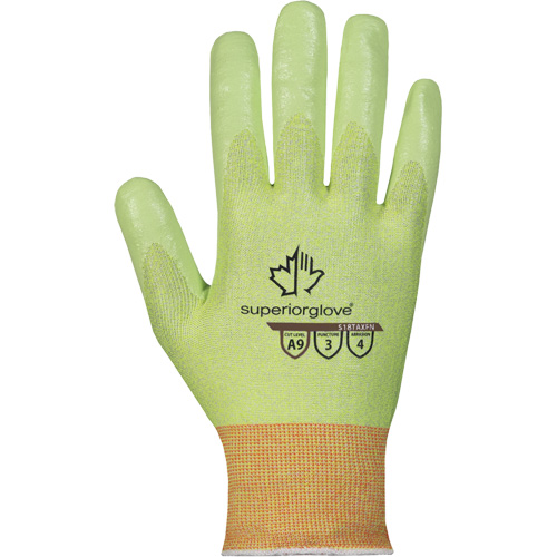 Hi-Viz S18TAXFN Cut-Resistant Gloves, Size 6, 18 Gauge, Foam Nitrile Coated, TenActiv Shell, ASTM ANSI Level A9 Pronet Distribution