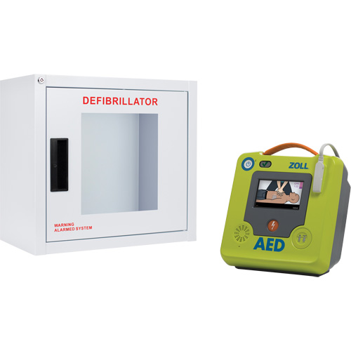 Ensemble armoire murale et d&eacute;fibrillateur AED 3, Semi-automatique, Anglais, Classe 4 Pronet Distribution