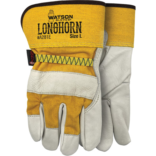 Gants Longhorn, Grand, Paume en Cuir fleur de vache Pronet Distribution