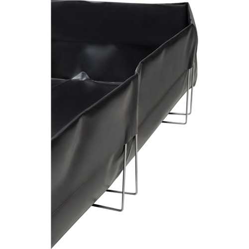 Berme &agrave; support en fil m&eacute;tallique, Capacit&eacute; 479 gal. US, 8' la x 10' lo x 12" h, Support en L Pronet Distribution