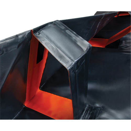 Berme d&eacute;ployable &agrave; mur IBX, Capacit&eacute; 268 gal. US, 6' la x 6' lo x 12" h, Support &agrave; encliqueter Pronet Distribution