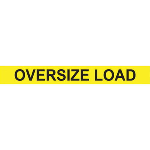 Oversize Load Heavy Haul Sign, Decal/Vinyl, 96" W x 12" H Pronet Distribution