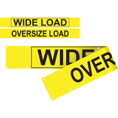 Double Sided Wide Load/Oversized Load Banner, Vinyl, 96" W x 12" H Pronet Distribution