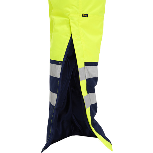 Salopette pour le froid extr&ecirc;me Bisley, Polyester, Petit, Jaune lime haute visibilit&eacute; Pronet Distribution