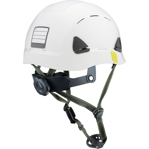 Casque de s&eacute;curit&eacute; d'escalade Fibre Metal, R&eacute;pond aux normes CSA type 2, Suspension Rochet, Ventil&eacute; Pronet Distribution