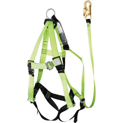 FBH-10000A6440-4 4' Class A Harness & Lanyard with 350 lbs. Capacity, Harness/Lanyard Combo Pronet Distribution