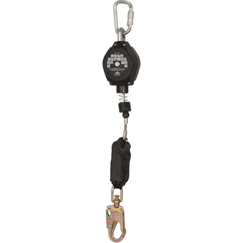 SRL-73302-10LE Cordage de s&eacute;curit&eacute; autor&eacute;tractable, 10', Acier galvanis&eacute;, Pivotant Pronet Distribution