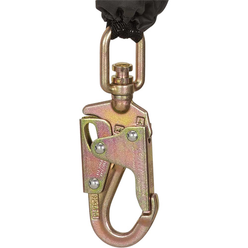 SRL-73302-10LE Cordage de s&eacute;curit&eacute; autor&eacute;tractable, 10', Acier galvanis&eacute;, Pivotant Pronet Distribution