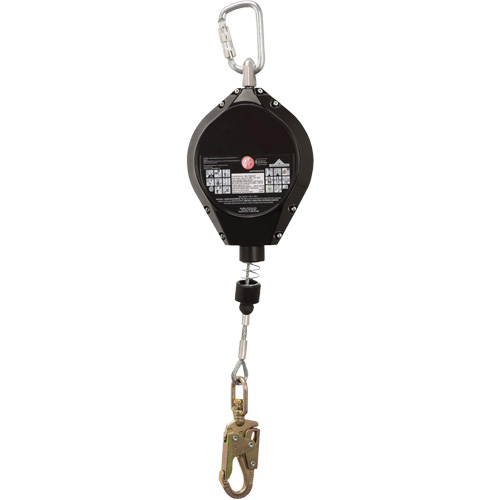 SRL-73302-40LE Cordage de s&eacute;curit&eacute; autor&eacute;tractable, 40', Acier galvanis&eacute;, Pivotant Pronet Distribution