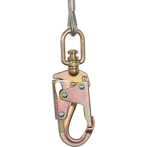 SRL-73302-60LE Self-Retracting Lifeline, 60', Galvanized Steel, Swivel Pronet Distribution