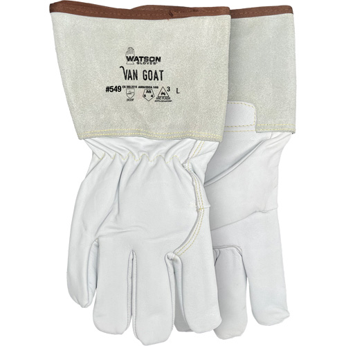 549 Van Goat Arc Rated Cut-Resistant Gloves, Size X-Large, Cutshield/Para-Aramid/Polyester/Stainless Steel/Goatskin Shell, ASTM ANSI Level A6/EN 388 Level F Pronet Distribution
