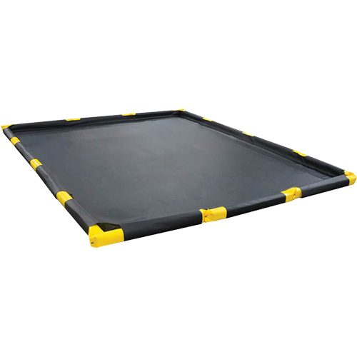 Stinger Spillpal Berm, 249 US gal. Capacity, 10' W x 10' L x 4" H, Foam Wall Pronet Distribution