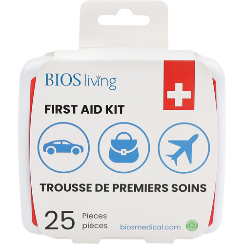 25-Piece Home & Travel First Aid Kit, Plastic B Pronet Distribution