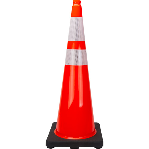 Premium Traffic Cone, 36", Orange, 4" & 6" Reflective Collar(s) Pronet Distribution