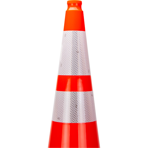 Premium Traffic Cone, 36", Orange, 4" & 6" Reflective Collar(s) Pronet Distribution