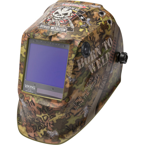 Masque de soudage VIKING 3350 Born To Weld, 3,74" lo x 3,34" la Champ de vision, Teinte 5 - 13 Pronet Distribution