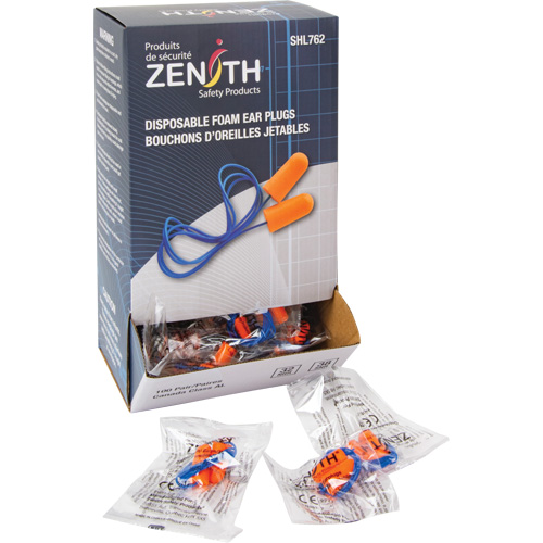 Foam Earplugs, Pair - Polybag, Corded Pronet Distribution