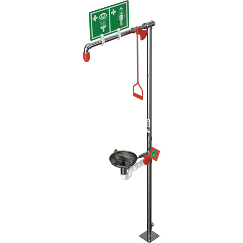 Combination Shower with Open Stainless Steel Bowl & Top Inlet, Pedestal Pronet Distribution