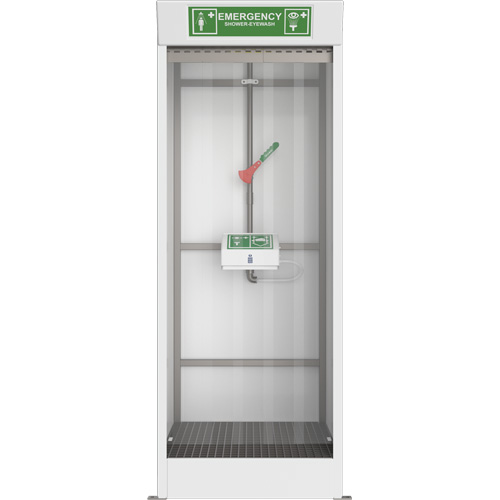 Emergency Cubicle Shower & Covered Eye & Face Wash Pronet Distribution