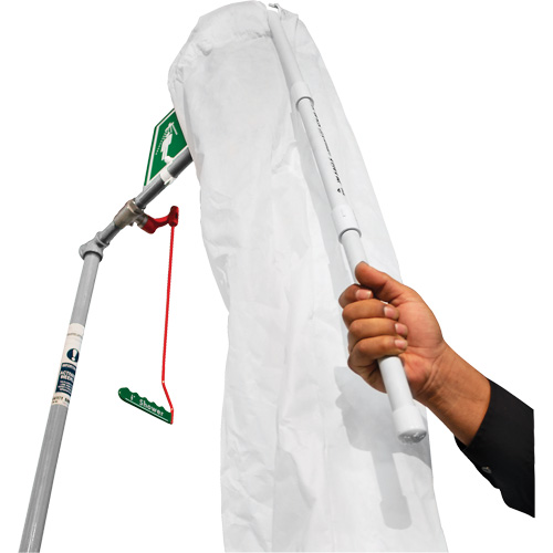 Trousse d'analyse de douche de s&eacute;curit&eacute; avec seau et manchon de douche Pronet Distribution